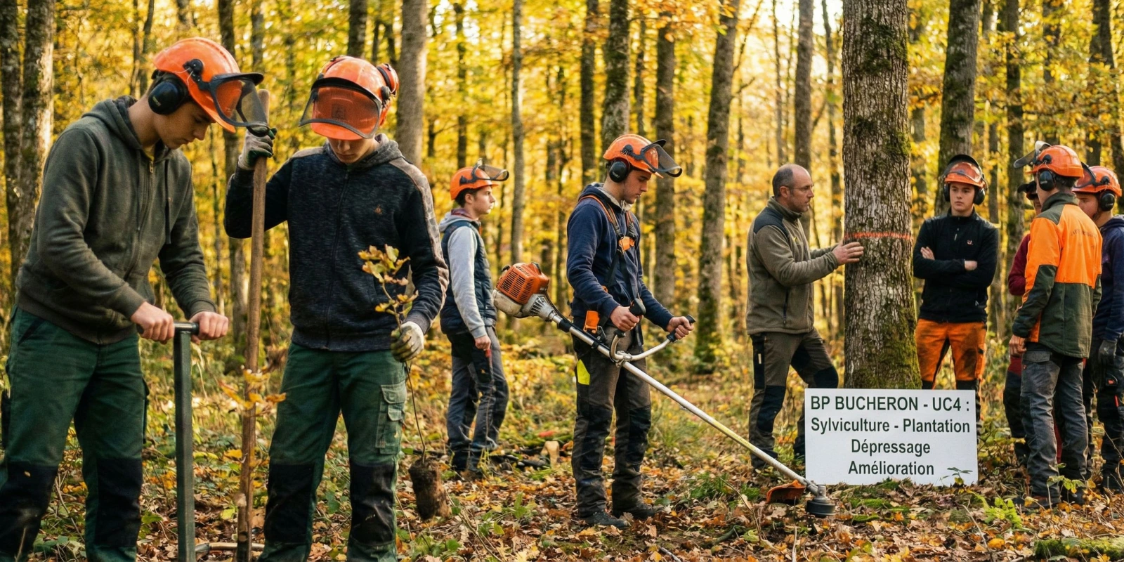 Sylviculture au BP Bûcheron : Plantation, Dépressage et Amélioration des Peuplements (UC4 expliquée)